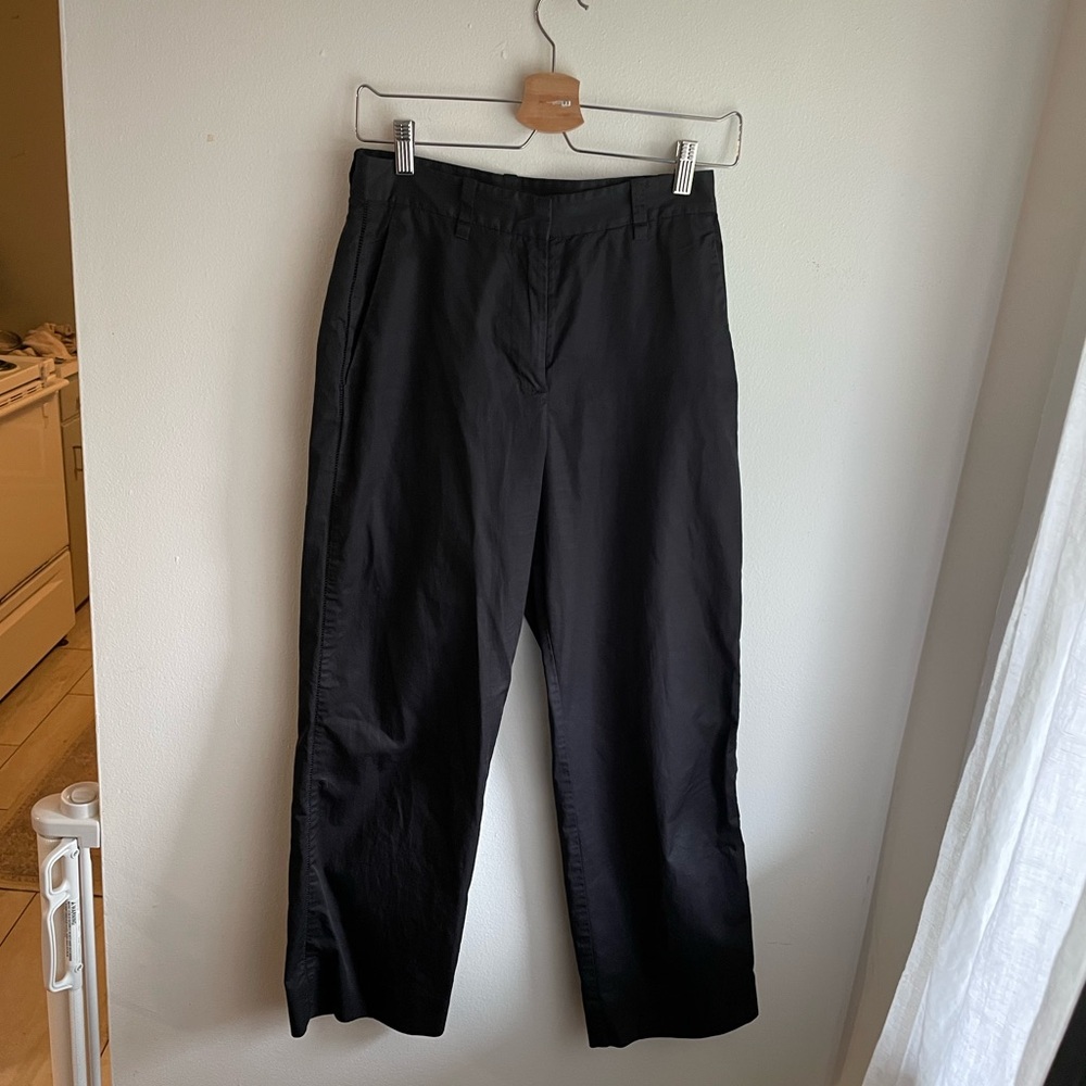 COS Black wide leg pants